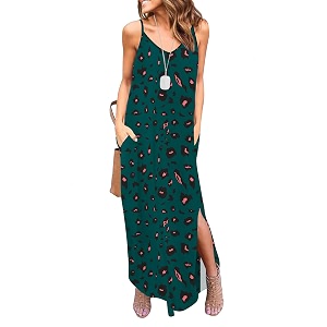 HUSKARY Womens Summer Casual Sleeveless V Neck