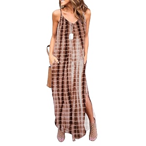 HUSKARY Womens Summer Casual Sleeveless V Neck