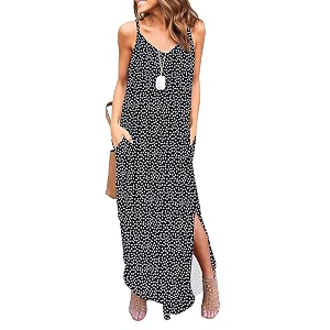HUSKARY Womens Summer Casual Sleeveless V Neck