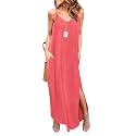 HUSKARY Women39s Summer Casual Sleeveless V Neck