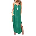 HUSKARY Women39s Summer Casual Sleeveless V Neck