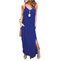 HUSKARY Women39s Summer Casual Sleeveless V Neck