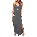 HUSKARY Women39s Summer Casual Sleeveless V Neck