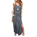 HUSKARY Women39s Summer Casual Sleeveless V Neck