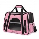 Husky &amp; Purr Pet Carrier for Cats &amp; Small Dogs | Airline Approved Soft-Sided Cat Bag Carrier | Cat Carrier &amp; Dog Carrying Bag with Breathable Mesh, Washable Bed | Pet Travel Bag for Up to 7.5 Kg