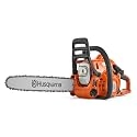 Husqvarna 120 Mark III Gas Chainsaw, 38-cc, 2-Cycle X-Torq Engine, 16 Inch Chainsaw with Automatic Oiler, for Wood Cutting and Tree Pruning, Gifts for Men, 970860116