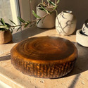 Hutson Micklyn sheehsam wood round chopping board.