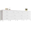 Huuger 70 Inch Long Dresser for Bedroom, TV Stand for 65, 75, 80 Inch TV