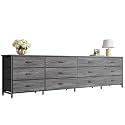 Huuger 78.7 Inch Long Dresser for Bedroom, 12 Drawer Dresser for Closet