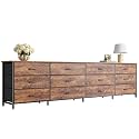 Huuger 78.7 Inch Long Dresser for Bedroom, 12 Drawer Dresser for Closet