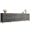 Huuger 78.7 Inch Long Dresser for Bedroom, 12 Drawer Dresser for Closet