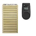 HUUM CORE6 6.5KW Series, Sauna Heater, Customizable Exterior with Control (Sauna Stones Included) (6.5kW Alder Wood - Stainless Steel Inlay, UKU Local - Black)
