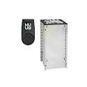 HUUM CORE6 6.5KW Series, Sauna Heater, Customizable Exterior with Control (Sauna Stones Included) (6.5kW Naked - Black Stainless Steel Inlay, UKU WiFi - Black)
