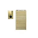 HUUM CORE6 6.5KW Series, Sauna Heater, Customizable Exterior with Control (Sauna Stones Included) (6.5kW Alder Wood - Stainless Steel Inlay, UKU WiFi - Gold)