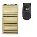 HUUM CORE6 6.5KW Series, Sauna Heater, Customizable Exterior with Control (Sauna Stones Included) (6.5kW Alder Wood - Black Stainless Steel Inlay, UKU Local - Black)