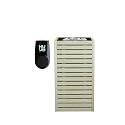 HUUM CORE6 6.5KW Series, Sauna Heater, Customizable Exterior with Control (Sauna Stones Included) (6.5kW Apsen Wood - Black Stainless Steel Inlay, UKU WiFi - Black)