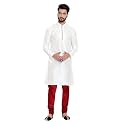 HUZUR Mens Silk 6 Loop Kurta Pajama