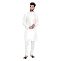 HUZUR Mens Silk 6 Loop Kurta Pajama