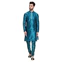HUZUR Mens Silk 6 Loop Kurta Pajama
