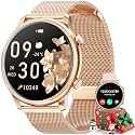 Hwagol Smart Watches for Women Android Phones iPhone Compatible(Bluetooth Call),1.39'' Round Fitness Tracker Heart Rate/SpO2/Sleep Monitor,100+Sport Modes Pedometer
