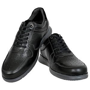 Hx London Leather Men Perforations Round Toe
