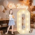 HXWEIYE Large Marquee Letter Q, 3FT Battery Operated, Easy to Assemble