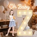 HXWEIYE Large Marquee Letter Z, 3FT Battery Operated, Easy to Assemble