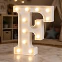 HXWEIYE Light Up Letters F, 8.58 Inch Battery Opearted, 12 LEDs
