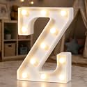 HXWEIYE Light Up Letters Z, 8.58 Inch Battery Opearted, 11 LEDs