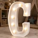 HXWEIYE Light Up Letters C, 8.58 Inch Battery Opearted, 8 LEDs