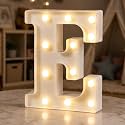 HXWEIYE Light Up Letters E, 8.58 Inch Battery Opearted, 12 LEDs