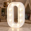 HXWEIYE Light Up Letters O, 8.58 Inch Battery Opearted, 10 LEDs