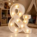 HXWEIYE Light Up Letters &amp;, 8.58 Inch Battery Opearted, 8 LEDs