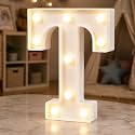 HXWEIYE Light Up Letters T, 8.58 Inch Battery Opearted, 9 LEDs