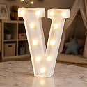 HXWEIYE Light Up Letters V, 8.58 Inch Battery Opearted, 11 LEDs