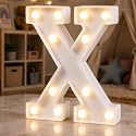 HXWEIYE Light Up Letters X, 8.58 Inch Battery Opearted, 12 LEDs
