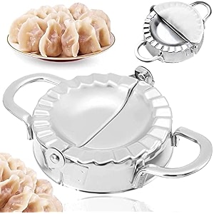 hy enterprise stainless steel dumpling makermomos maker dough press mould wrapper dough cutter for kitchen making tools 1 pcs big