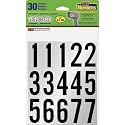 Hy-Ko Packaged Numbers & Letters, DIY Address Number Stickers for Deliveries and Navigation, Self-Adhesive House Decals for Siding, Door, Mailboxes