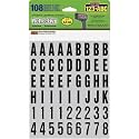 Hy-Ko Packaged Numbers &amp; Letters, DIY Address Number Stickers for Deliveries and Navigation, Self-Adhesive House Decals for Siding, Door, Mailboxes