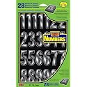 Hy-Ko Packaged Numbers &amp; Letters, DIY Address Number Stickers for Deliveries and Navigation, Self-Adhesive House Decals for Siding, Door, Mailboxes