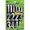Hy-Ko Packaged Numbers &amp; Letters, DIY Address Number Stickers for Deliveries and Navigation, Self-Adhesive House Decals for Siding, Door, Mailboxes