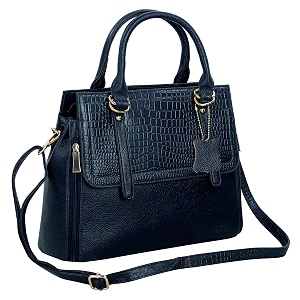 hyatt leather accessories natural leather top-handle satchel tote ladies handbags amp shoulder sling bags for women office branded stylish latest size-l-12 x h-105 x w- 55 inches black