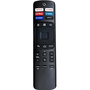 hybite remote control compatible for vu 4k ultra hd smart android led tv with ne tflix google play prime video hotstar yo utube hotkeys without voice functionplease match your old remote