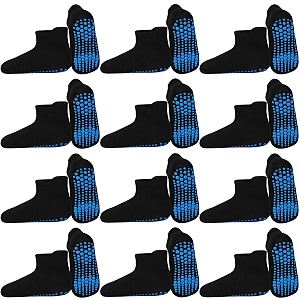 hycles toddler girl socks 12 pairs non slip ankle toddler socks for 1-7 years baby girls kids