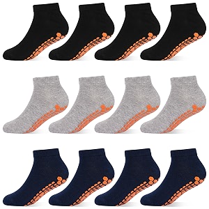 hycles toddler girl socks 12 pairs non slip ankle toddler socks for 1-7 years baby girls kids