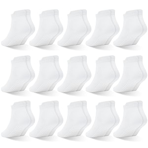 hycles toddler girl socks 12 pairs non slip ankle toddler socks for 1-7 years baby girls kids