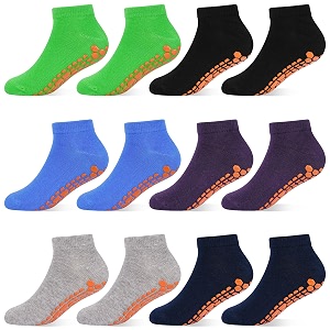 hycles toddler girl socks 12 pairs non slip ankle toddler socks for 1-7 years baby girls kids