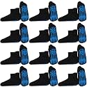 HYCLES Toddler Girl Socks, 12 Pairs Non Slip Ankle Toddler Socks for 1-7 Years Baby Girls Kids