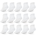 HYCLES Toddler Girl Socks, 12 Pairs Non Slip Ankle Toddler Socks for 1-7 Years Baby Girls Kids