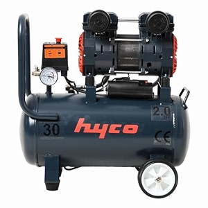 hyco 2hp 30l oil free silent air compressor high speed with rapid fill technology 100 copper winding